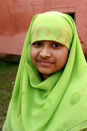 A slight grin for the camera.