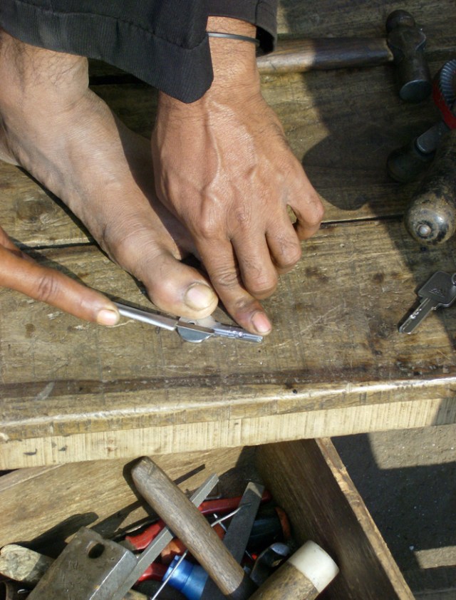 A key in the making! A key in the making!