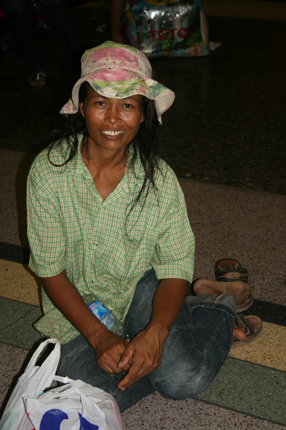 Traveler at Bangkok Train Station