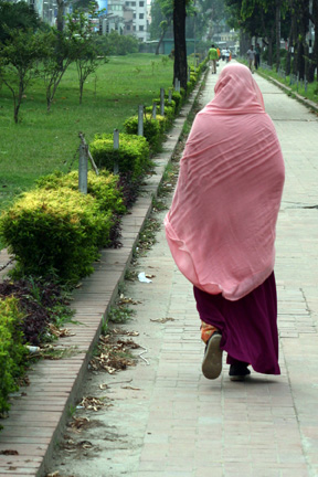One of 7 million ladies in the city of Dhaka. One of 7 million ladies in the city of Dhaka.
