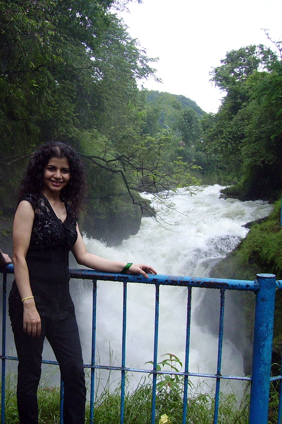 Santoshi at falls Santoshi at falls