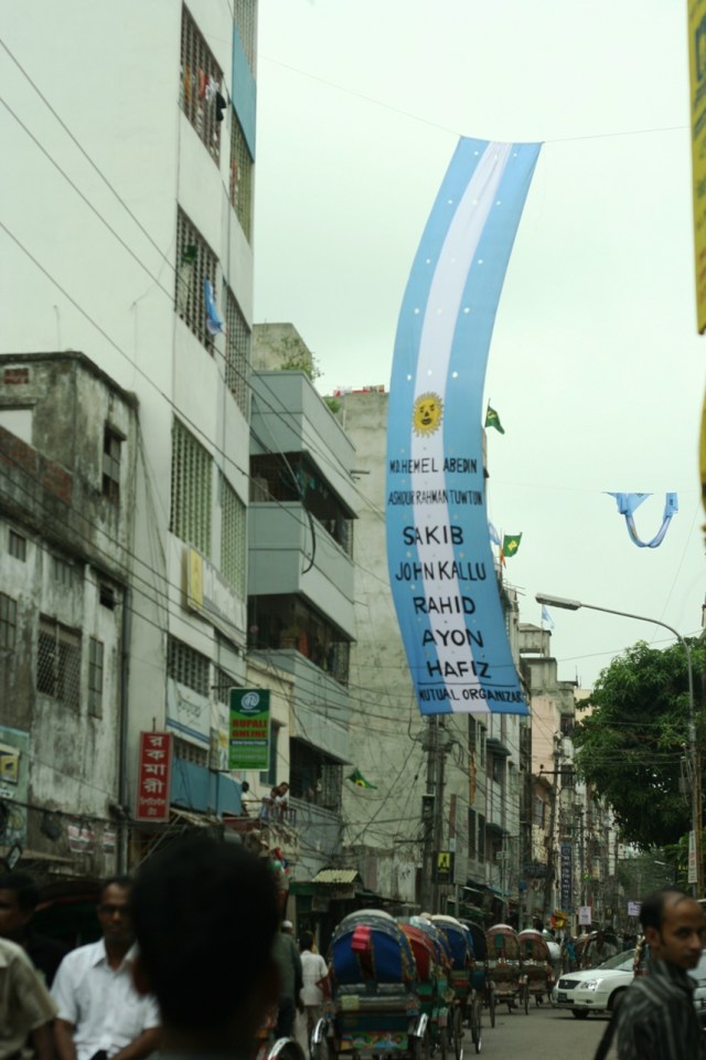 Football mania in Dhaka