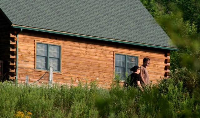 Heading back tothe cabin.