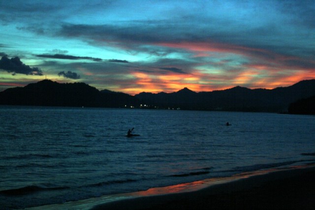 Sunset over Bali, Indonesia