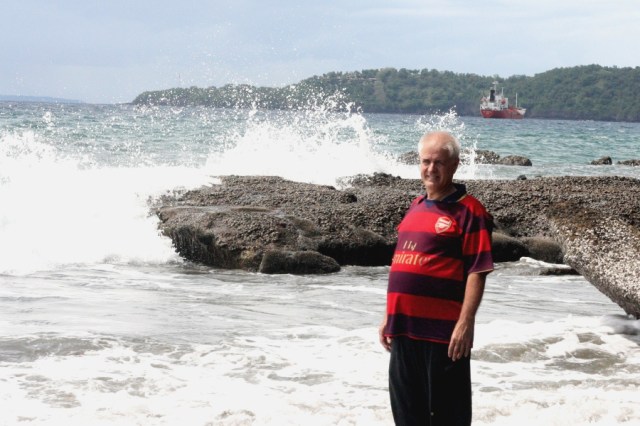 Marland enjoying the water!