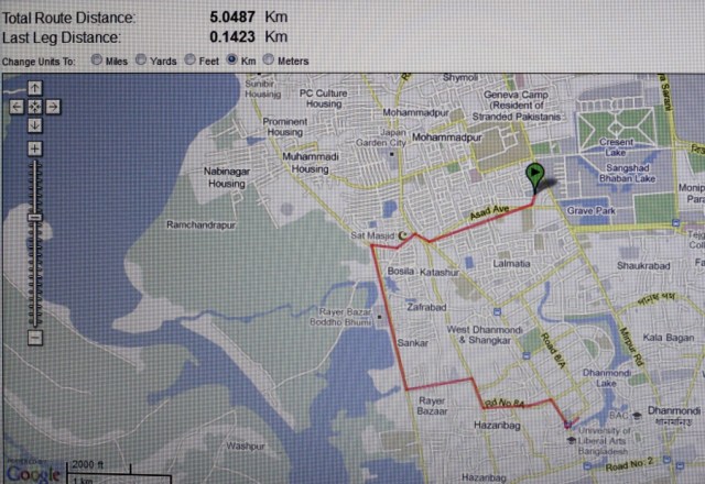 Map of 5K walk!