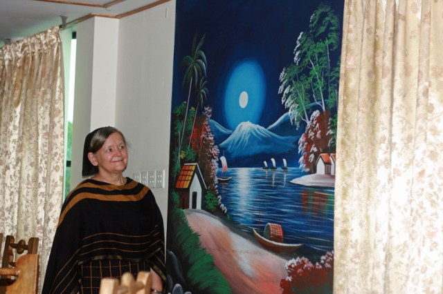 Nice Lady and Nice Painting!