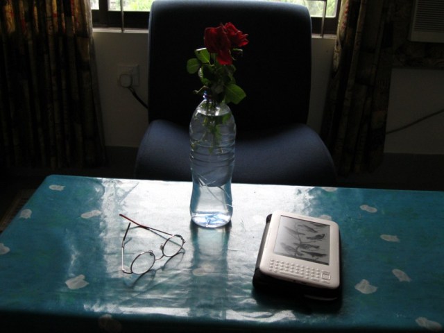 Kindle;Rose; & Glasses