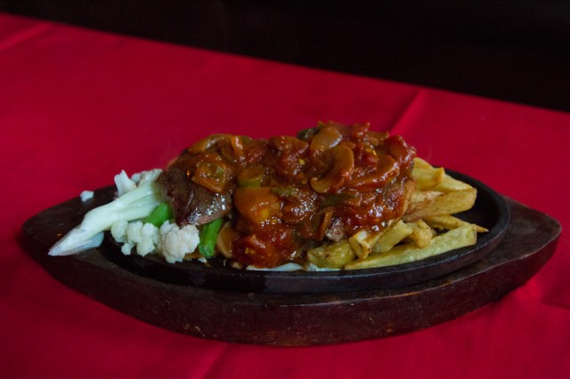 Steak, veggies and Fries!
