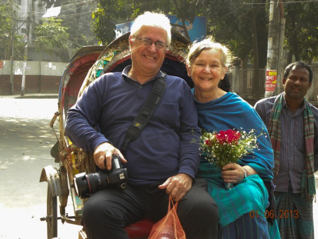 Our friends bought roses for Alice!