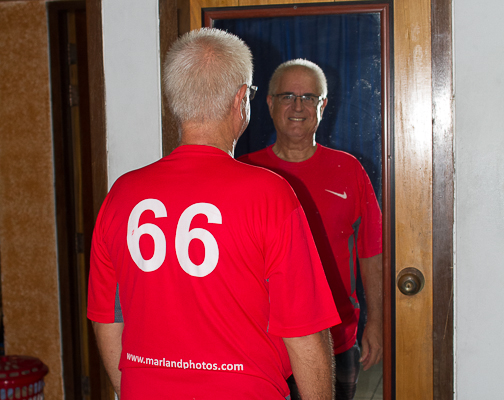 Here I am proudly wearing this Jersey on my 66th birthday!