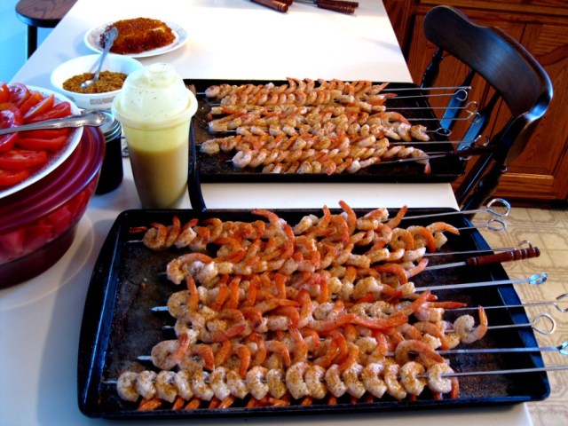 Tasty grilled shrimp!
